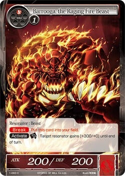Image for Barrooga, the Raging Fire Beast (The Dawn of Valhalla) (1-060) - Force of Will