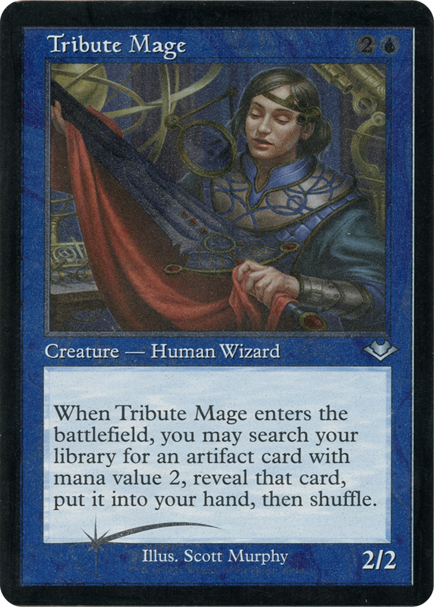 Image for Tribute Mage (Retro Frame) (Foil Etched) (Modern Horizons) (10) - Magic: The Gathering