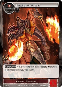 Image for Inspiration of War (The Dawn of Valhalla) (1-081) - Force of Will