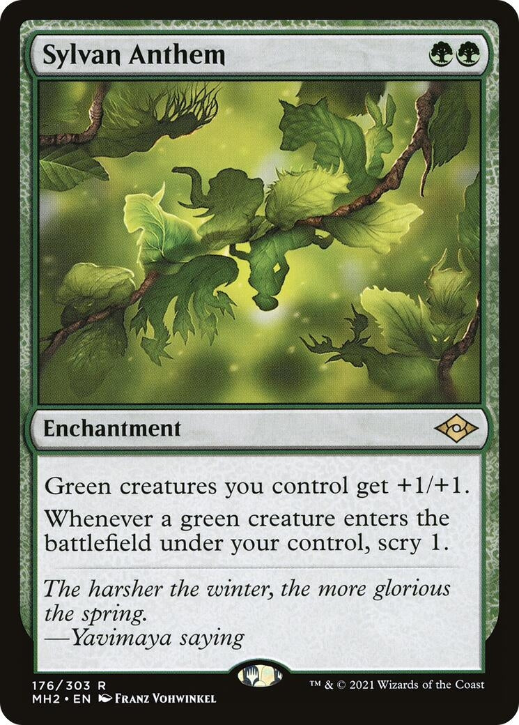 Image for Sylvan Anthem (Modern Horizons 2) (176) - Magic: The Gathering