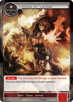 Image for Flaming Art -Carnage- (The Dawn of Valhalla) (1-087) - Force of Will