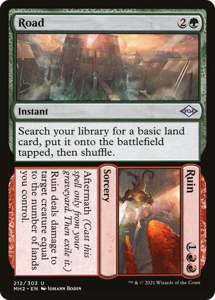 Image for Road // Ruin (Modern Horizons 2) (212) - Magic: The Gathering