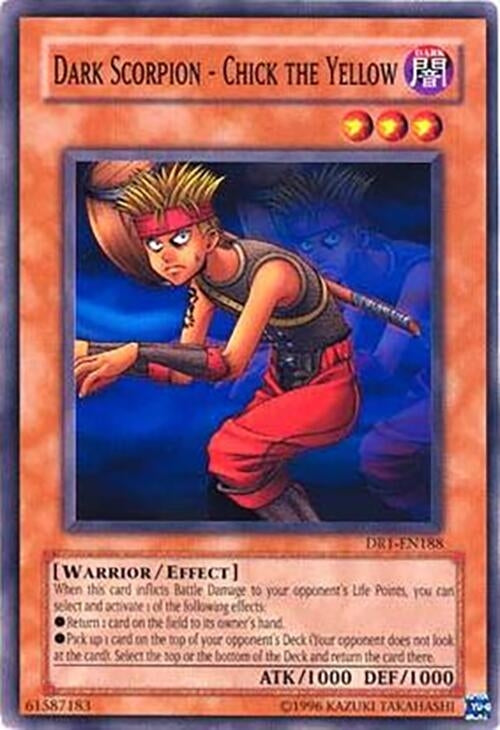 Image for Dark Scorpion - Chick the Yellow (Dark Revelation Volume 1) (DR1-EN188) - YuGiOh