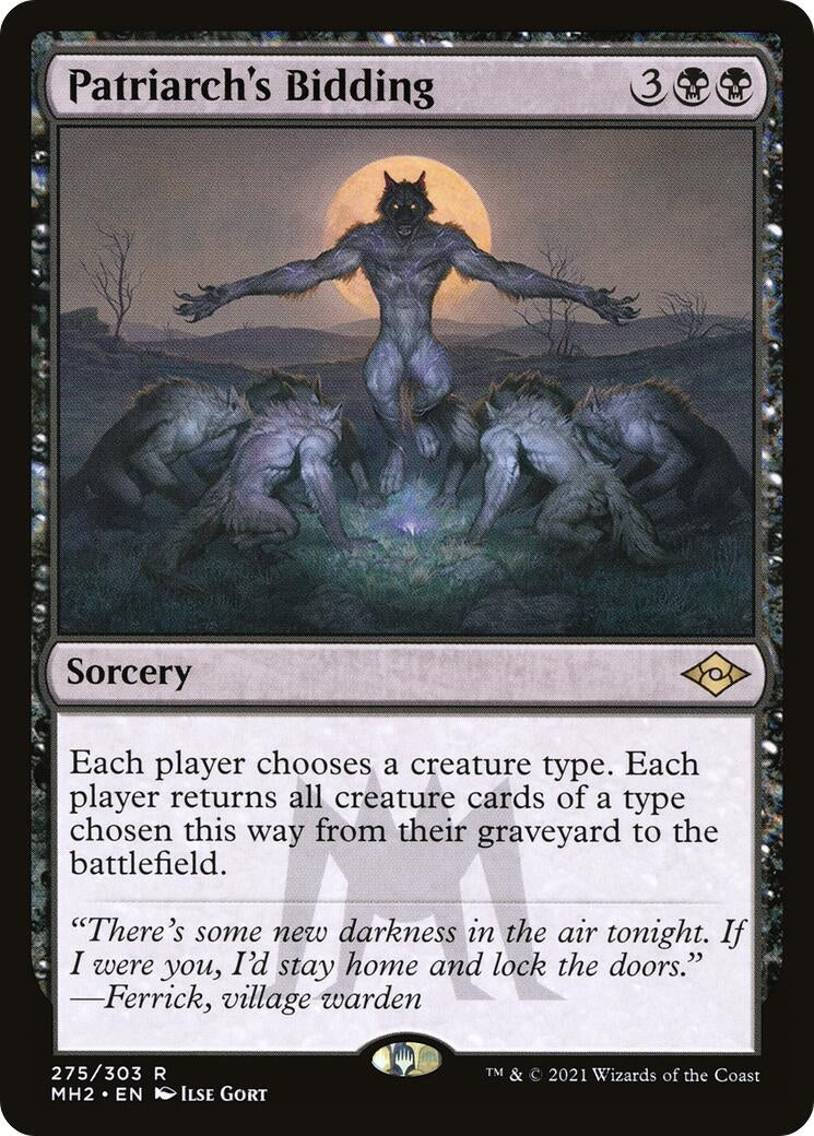 Image for Patriarch's Bidding (Modern Horizons 2) (275) - Magic: The Gathering