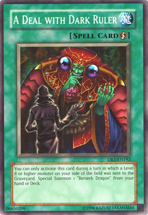 Image for A Deal with Dark Ruler (Dark Revelation Volume 1) (DR1-EN192) - YuGiOh