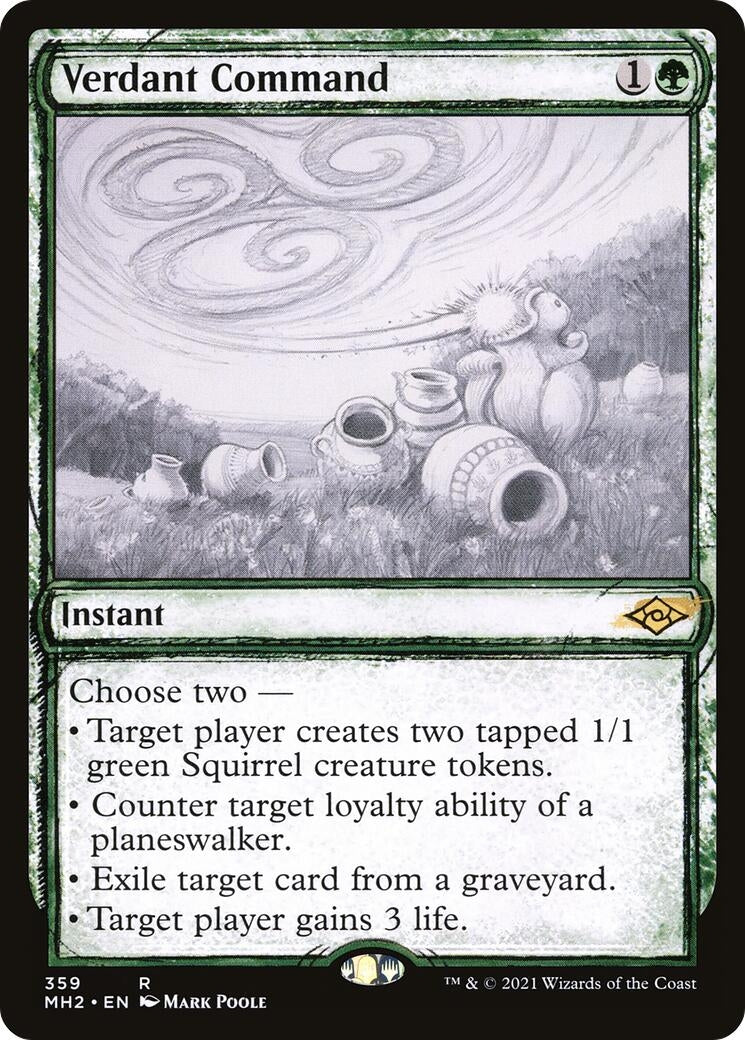 Image for Verdant Command (Showcase) (Modern Horizons 2) (359) - Magic: The Gathering