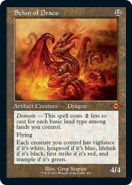 Image for Scion of Draco (Retro Frame) (Foil Etched) (Modern Horizons 2) (431) - Magic: The Gathering