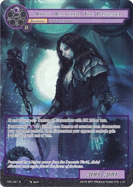 Image for Abdul Alhazred, The Possessed (Full Art) (Rebirth of Legend) (ROL-021) - Force of Will