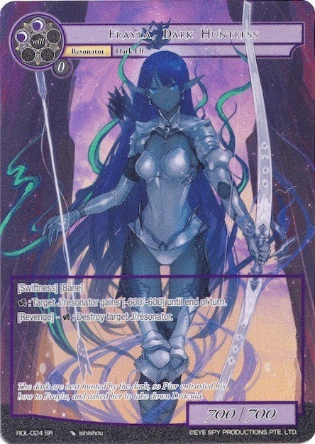 Image for Frayla, Dark Huntress (Full Art) (Rebirth of Legend) (ROL-024) - Force of Will