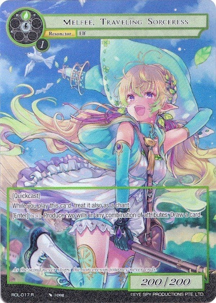 Image for Melfee, Traveling Sorceress (Full Art) (Rebirth of Legend) (ROL-017) - Force of Will