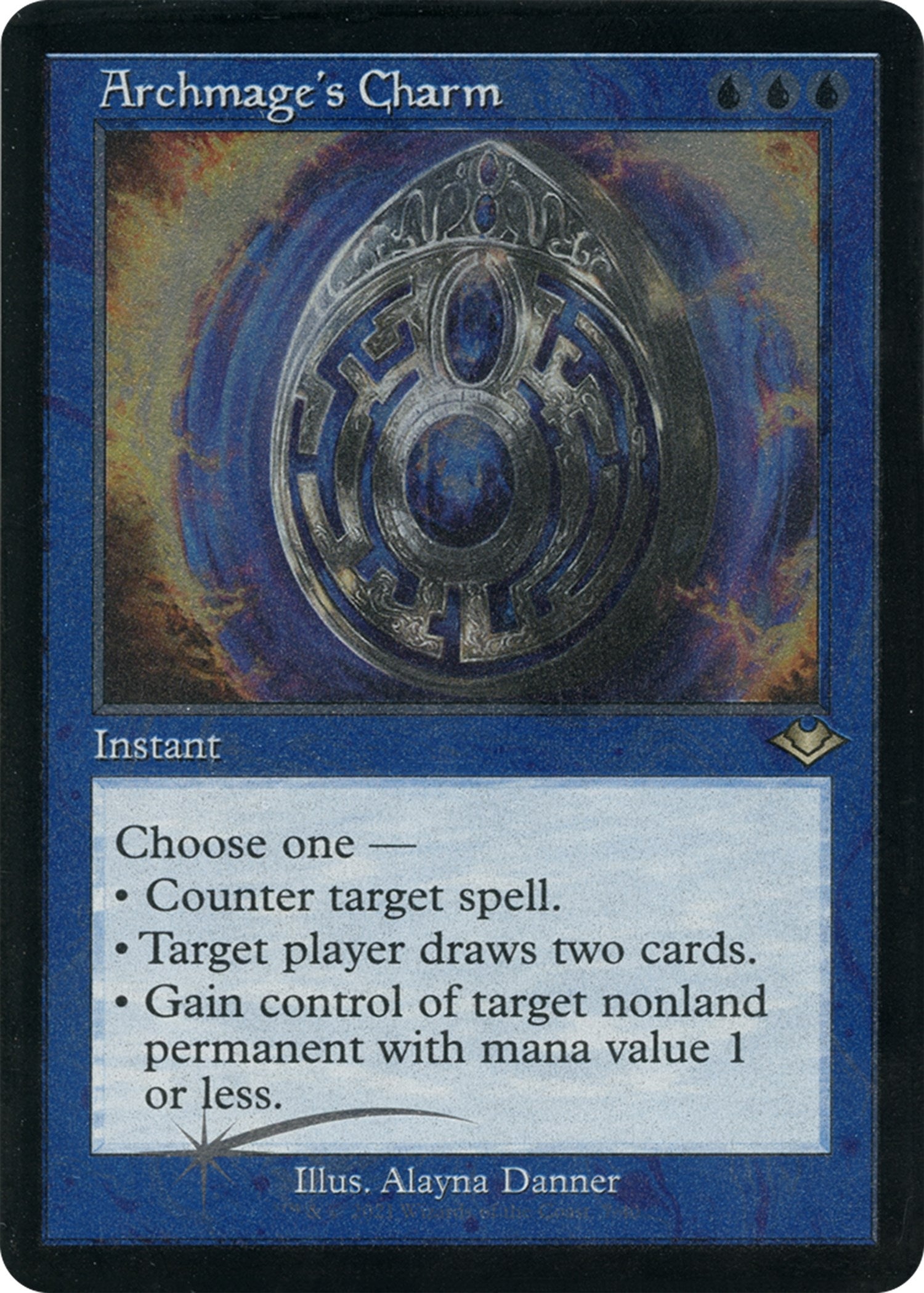 Image for Archmage's Charm (Retro Frame) (Foil Etched) (Modern Horizons) (7) - Magic: The Gathering