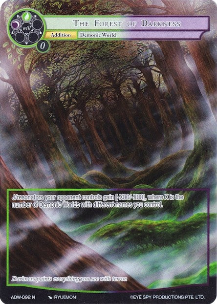 Image for The Forest of Darkness (Full Art) (Assault into the Demonic World) (ADW-092) - Force of Will