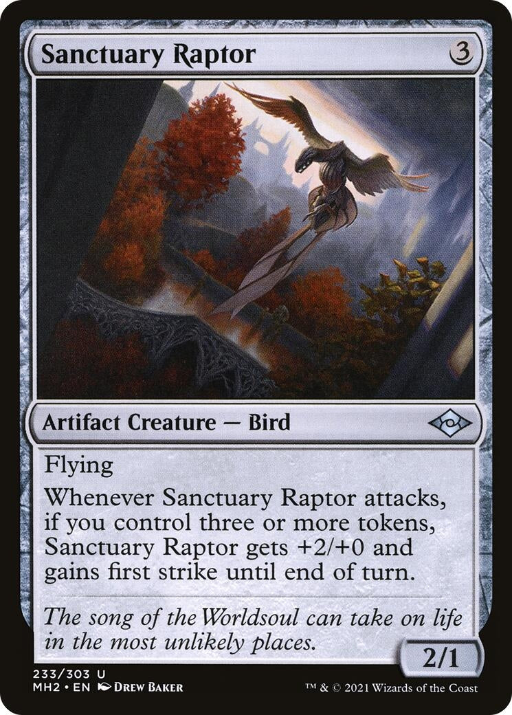 Image for Sanctuary Raptor (Modern Horizons 2) (233) - Magic: The Gathering
