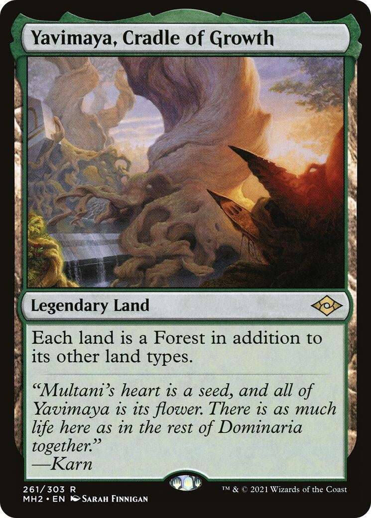 Image for Yavimaya, Cradle of Growth (Modern Horizons 2) (261) - Magic: The Gathering