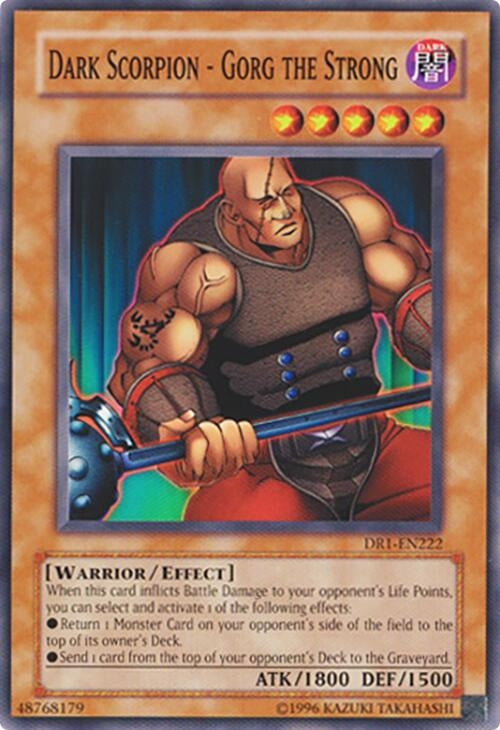 Image for Dark Scorpion - Gorg the Strong (Dark Revelation Volume 1) (DR1-EN222) - YuGiOh