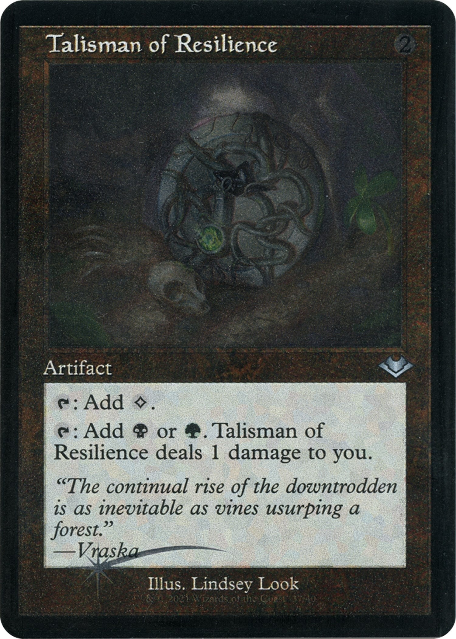 Image for Talisman of Resilience (Retro Frame) (Foil Etched) (Modern Horizons) (37) - Magic: The Gathering