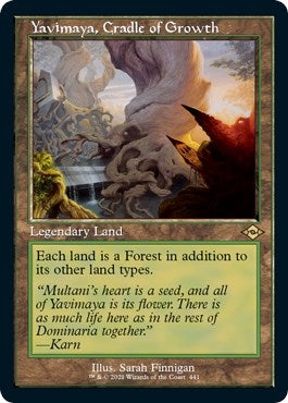 Image for Yavimaya, Cradle of Growth (Retro Frame) (Foil Etched) (Modern Horizons 2) (441) - Magic: The Gathering