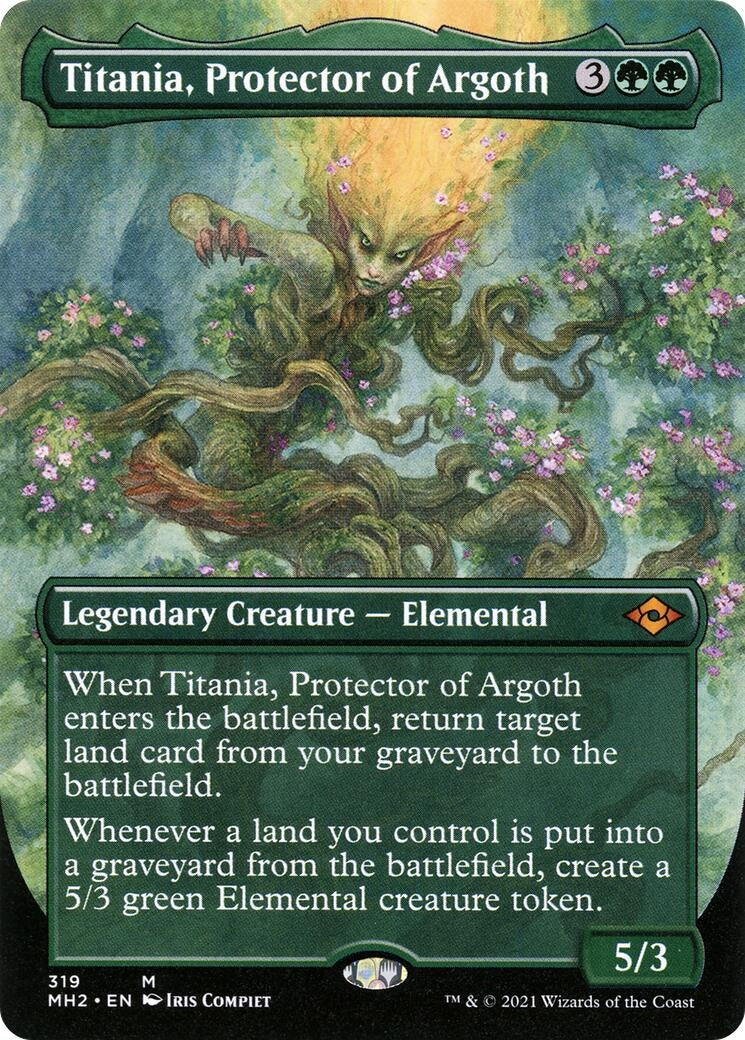 Image for Titania, Protector of Argoth (Borderless) (Modern Horizons 2) (319) - Magic: The Gathering