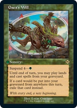 Image for Gaea's Will (Retro Frame) (Foil Etched) (Modern Horizons 2) (412) - Magic: The Gathering