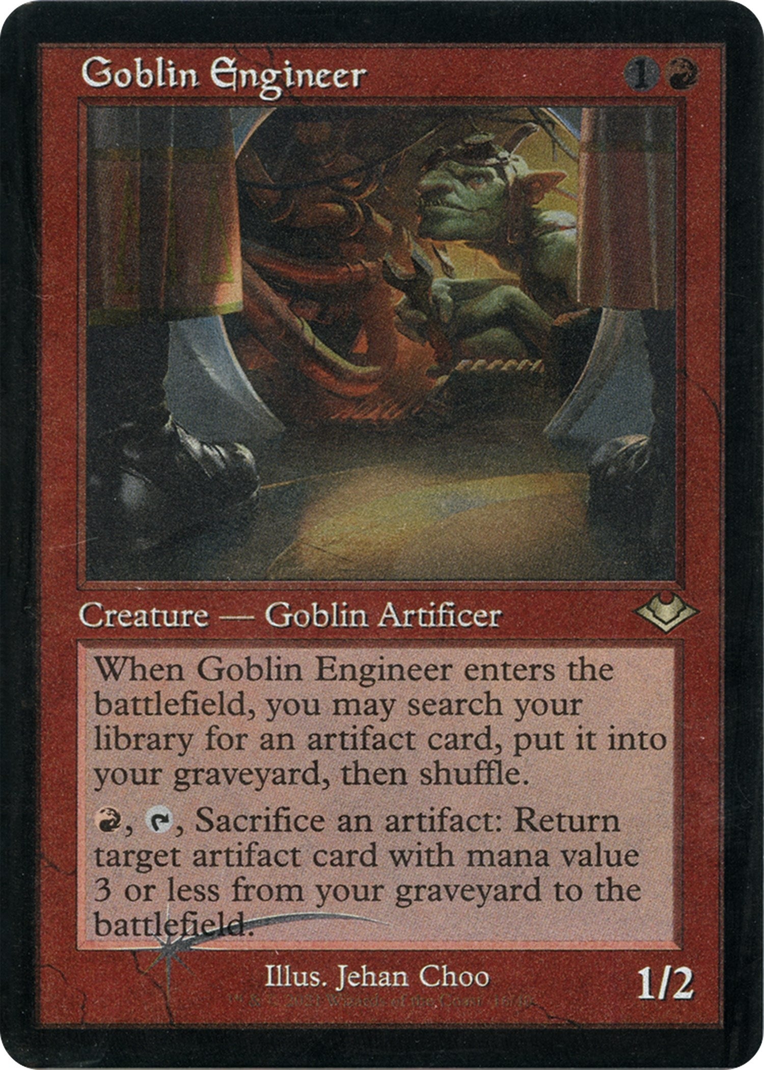 Image for Goblin Engineer (Retro Frame) (Foil Etched) (Modern Horizons) (16) - Magic: The Gathering