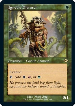 Image for Ignoble Hierarch (Retro Frame) (Foil Etched) (Modern Horizons 2) (414) - Magic: The Gathering