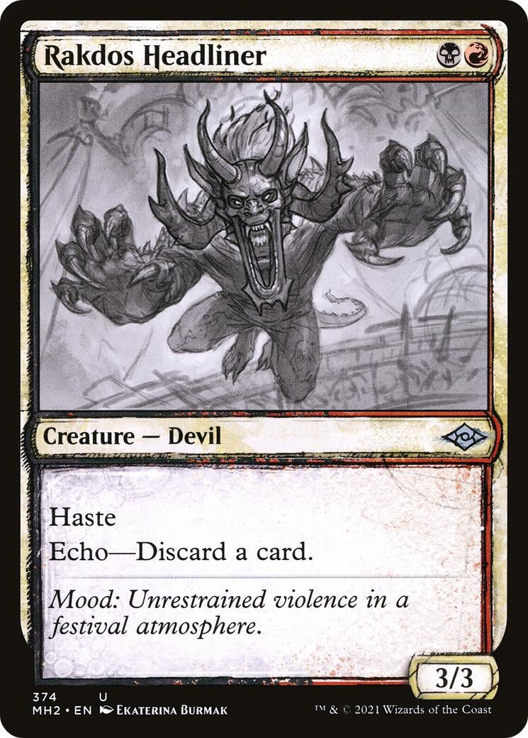 Image for Rakdos Headliner (Showcase) (Modern Horizons 2) (374) - Magic: The Gathering