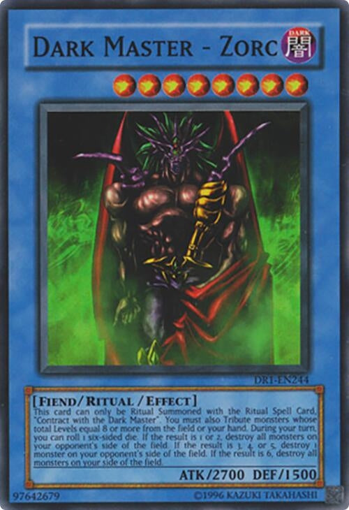 Image for Dark Master - Zorc (Dark Revelation Volume 1) (DR1-EN244) - YuGiOh