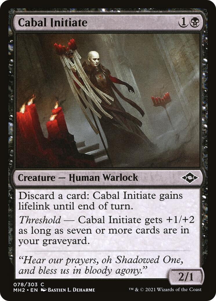Image for Cabal Initiate (Modern Horizons 2) (78) - Magic: The Gathering