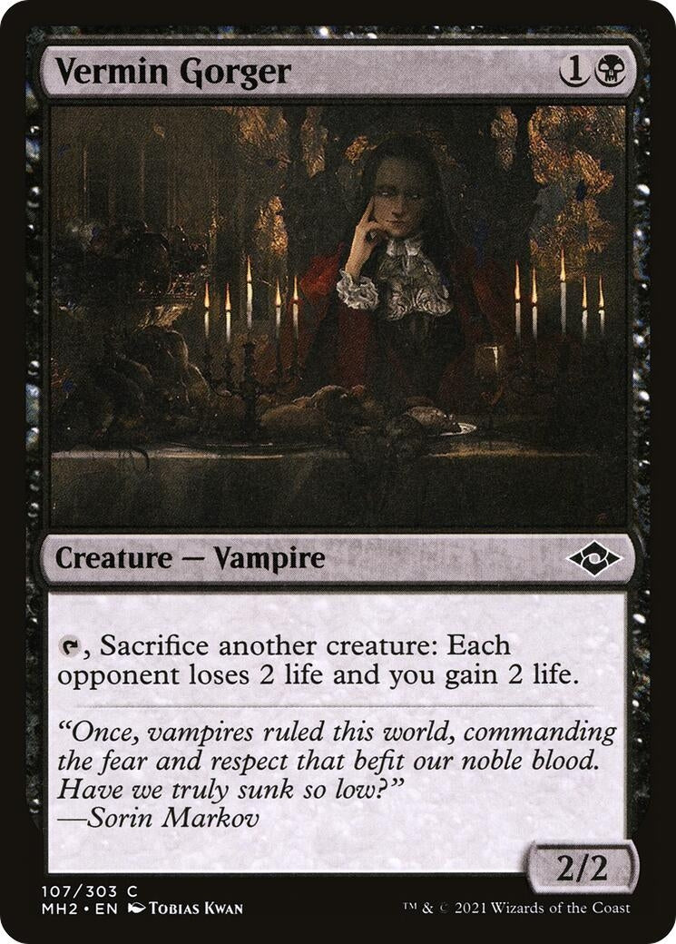 Image for Vermin Gorger (Modern Horizons 2) (107) - Magic: The Gathering
