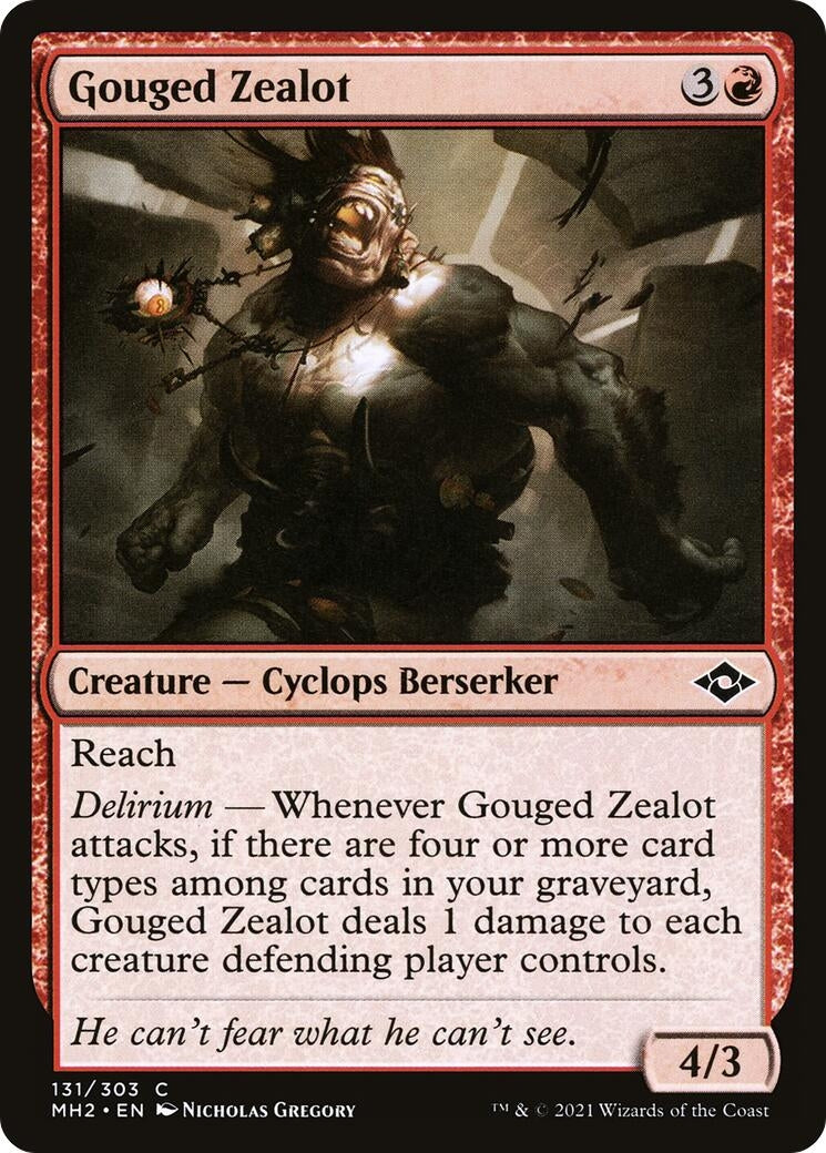 Image for Gouged Zealot (Modern Horizons 2) (131) - Magic: The Gathering