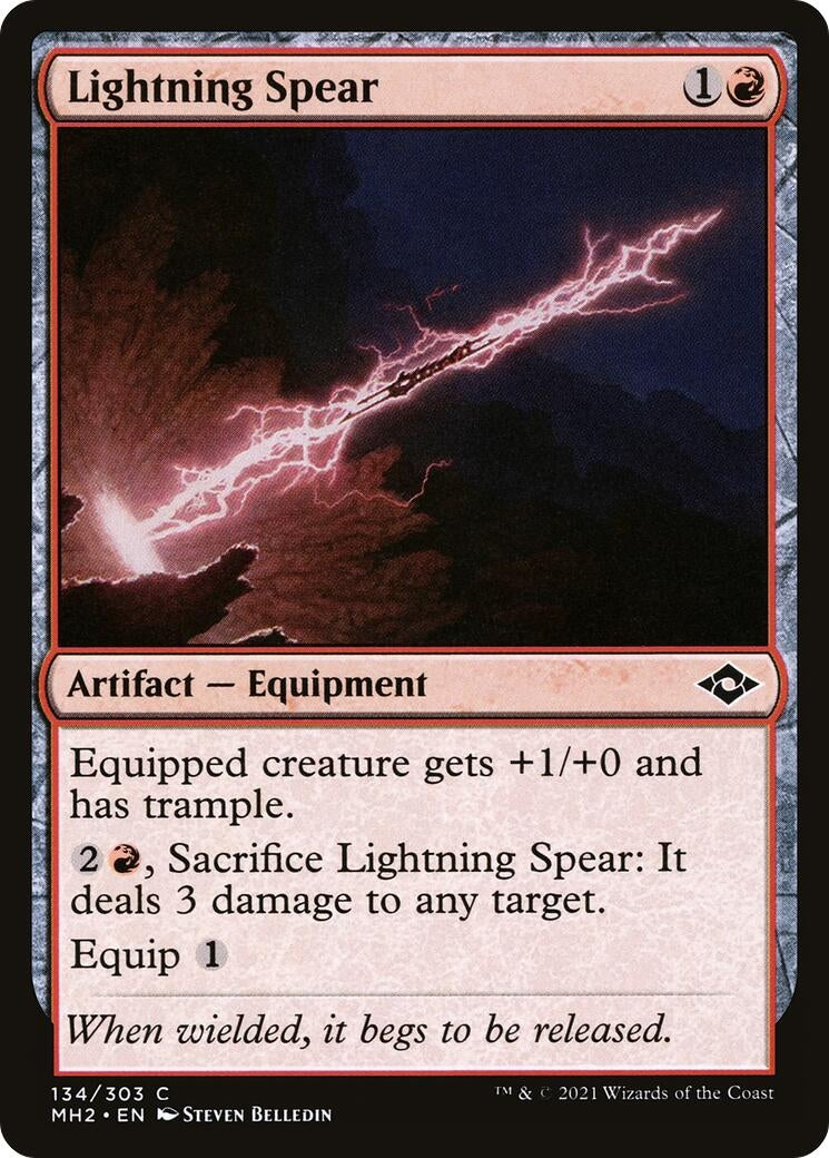 Image for Lightning Spear (Modern Horizons 2) (134) - Magic: The Gathering