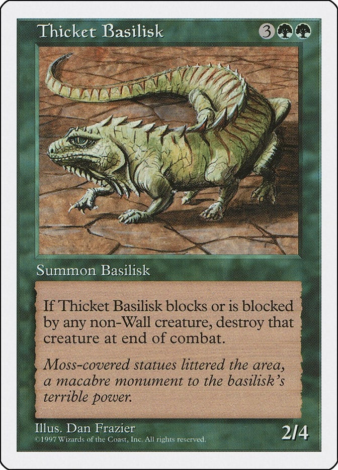 Image for Thicket Basilisk (Fifth Edition) - Magic: The Gathering