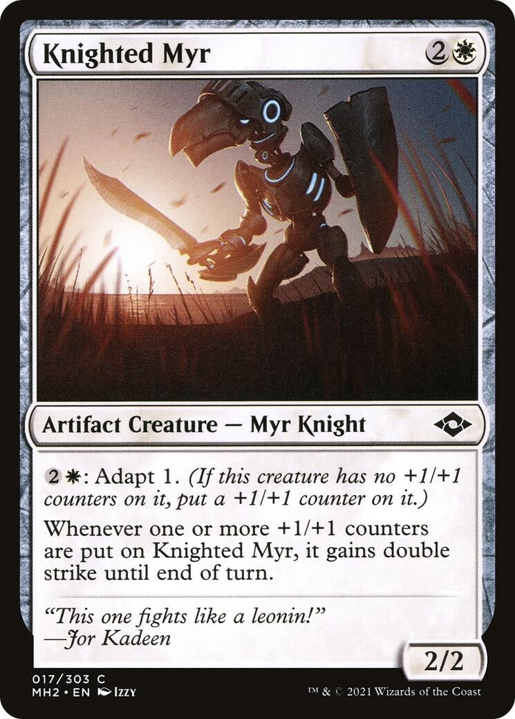 Image for Knighted Myr (Modern Horizons 2) (17) - Magic: The Gathering