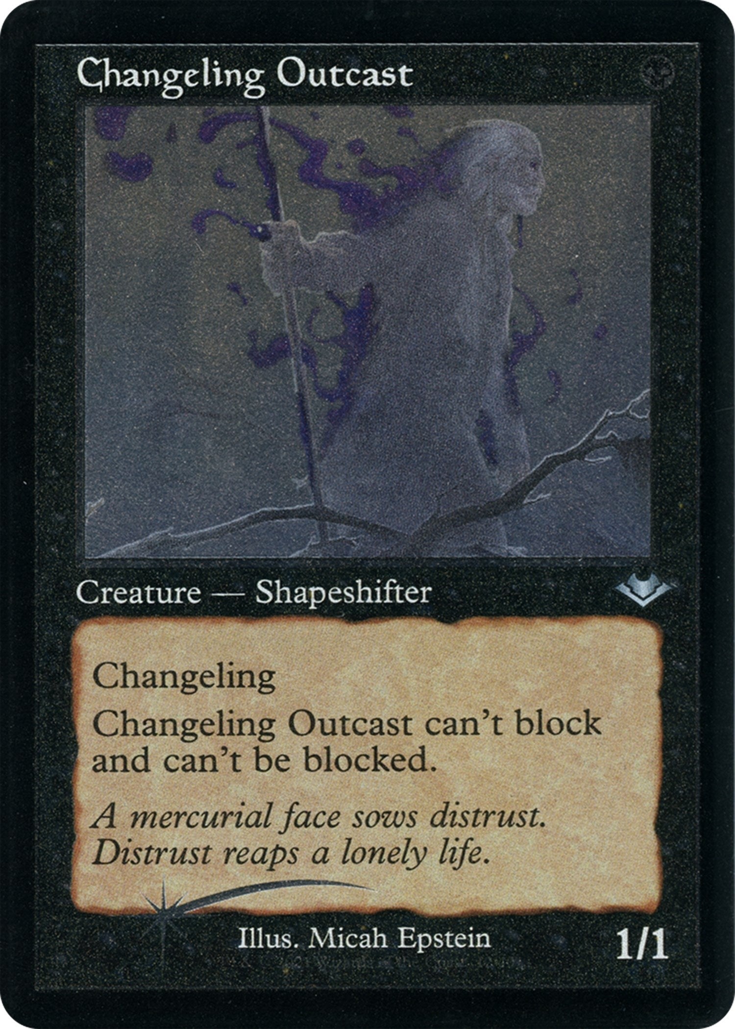 Image for Changeling Outcast (Retro Frame) (Foil Etched) (Modern Horizons) (12) - Magic: The Gathering