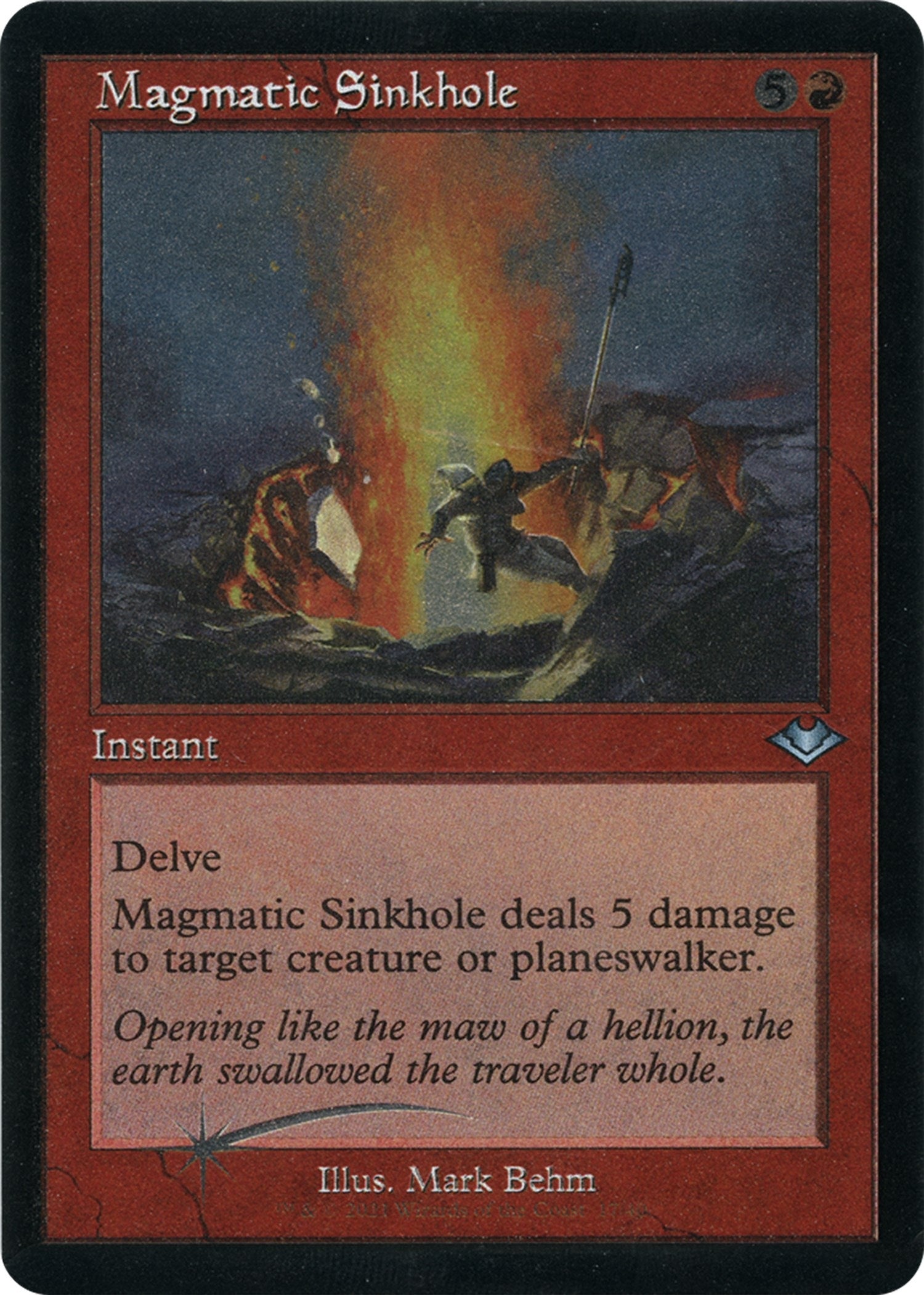 Image for Magmatic Sinkhole (Retro Frame) (Foil Etched) (Modern Horizons) (17) - Magic: The Gathering
