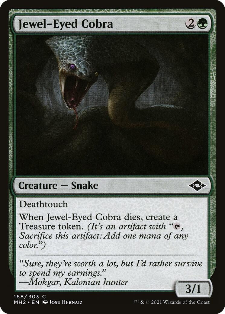 Image for Jewel-Eyed Cobra (Modern Horizons 2) (168) - Magic: The Gathering