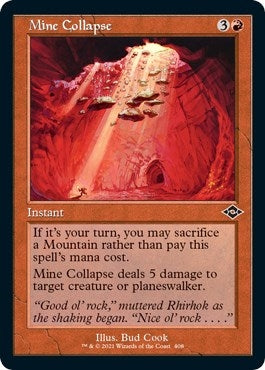 Image for Mine Collapse (Retro Frame) (Foil Etched) (Modern Horizons 2) (408) - Magic: The Gathering