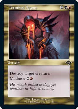 Image for Terminal Agony (Retro Frame) (Foil Etched) (Modern Horizons 2) (424) - Magic: The Gathering