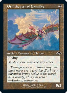 Image for Ornithopter of Paradise (Retro Frame) (Foil Etched) (Modern Horizons 2) (430) - Magic: The Gathering
