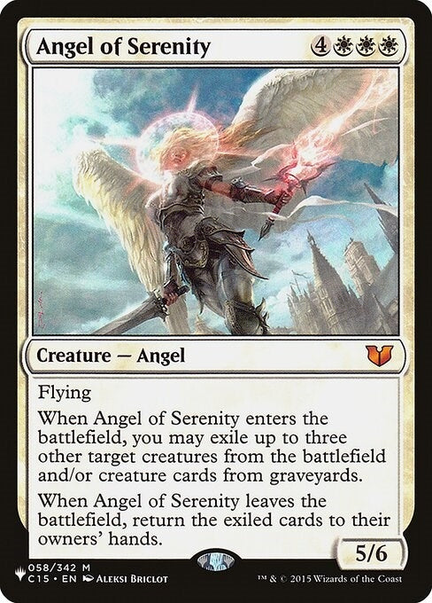 Image for Angel of Serenity (C15) (The List Reprints) (058/342) - Magic: The Gathering
