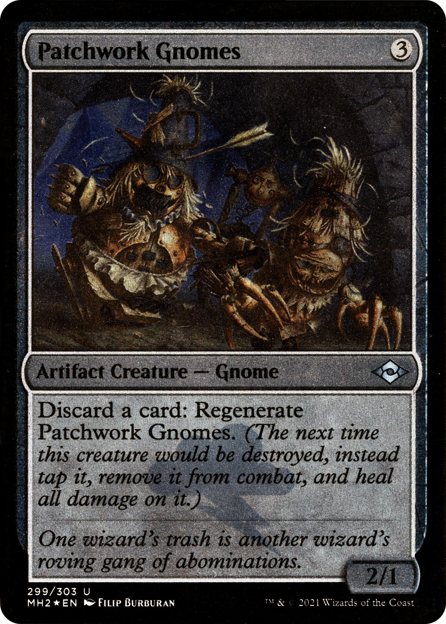 Image for Patchwork Gnomes (Foil Etched) (Modern Horizons 2) (299) - Magic: The Gathering