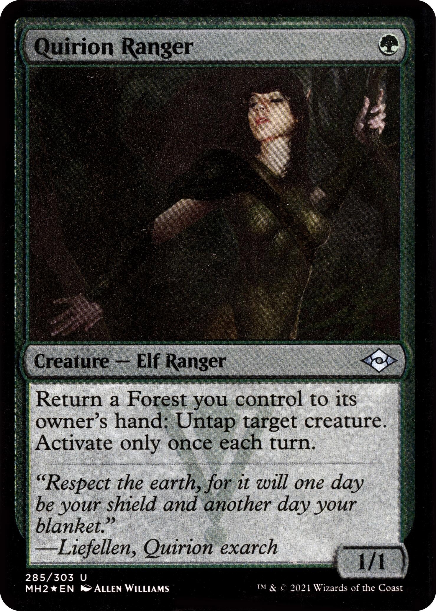 Image for Quirion Ranger (Foil Etched) (Modern Horizons 2) (285) - Magic: The Gathering