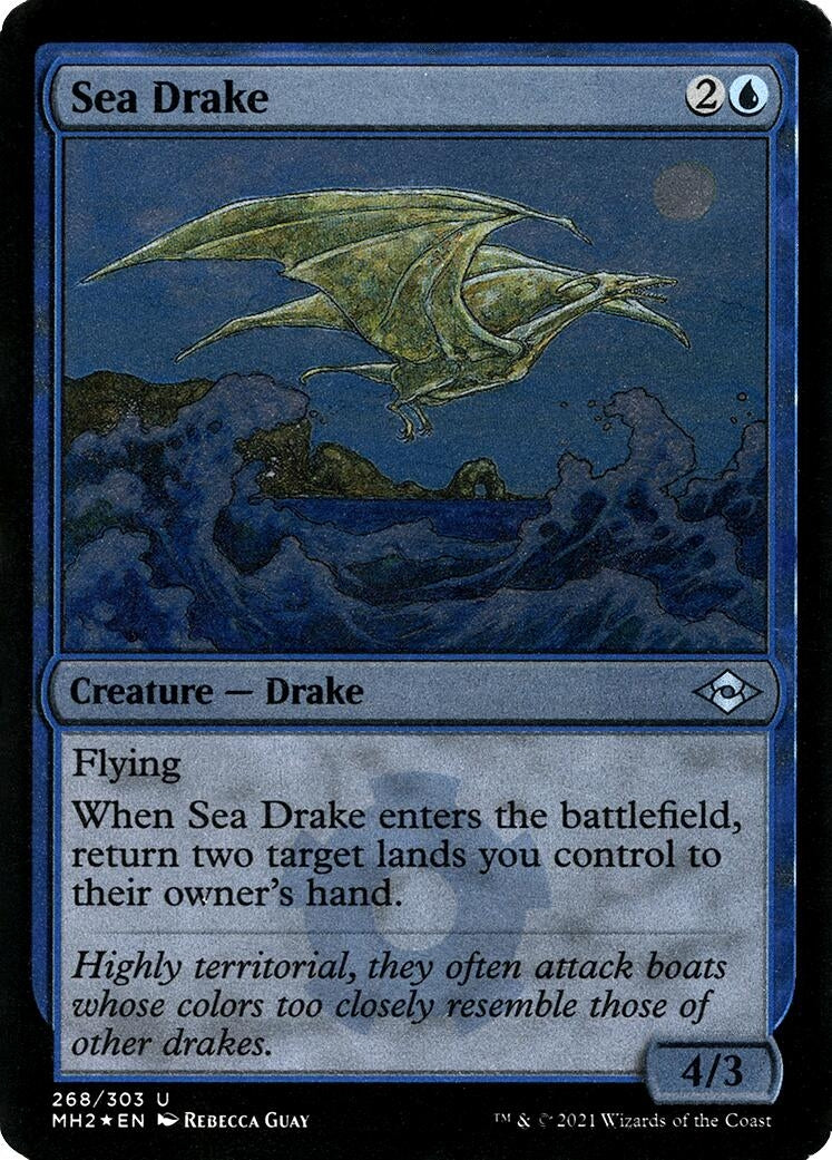 Image for Sea Drake (Foil Etched) (Modern Horizons 2) (268) - Magic: The Gathering