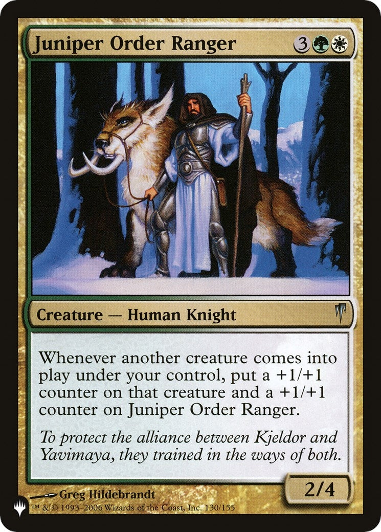 Image for Juniper Order Ranger (The List Reprints) (130/155) - Magic: The Gathering