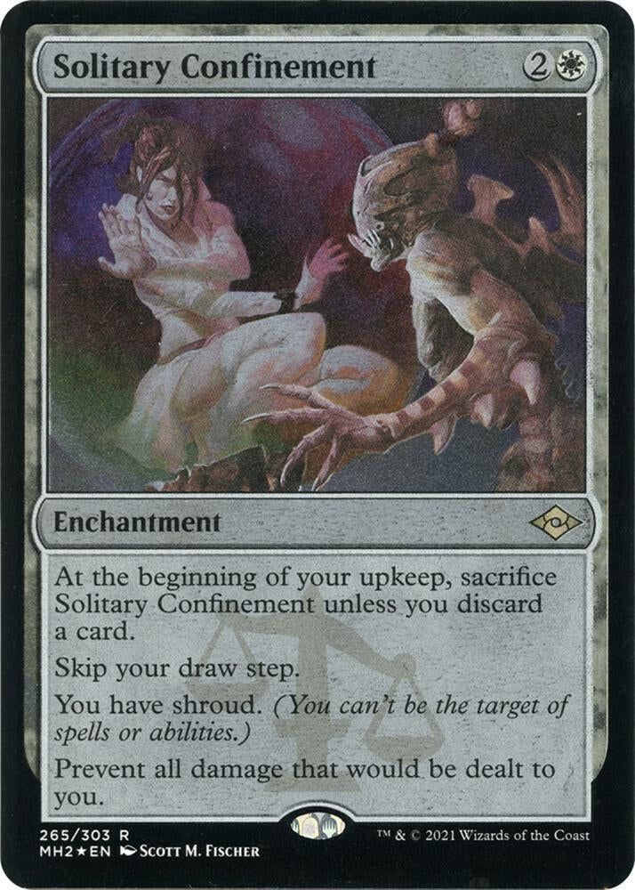 Image for Solitary Confinement (Foil Etched) (Modern Horizons 2) (265) - Magic: The Gathering