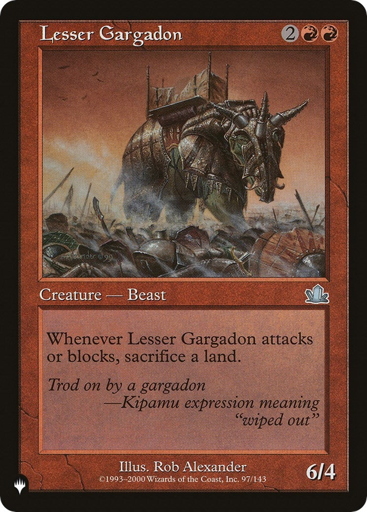 Image for Lesser Gargadon (The List Reprints) (97/143) - Magic: The Gathering