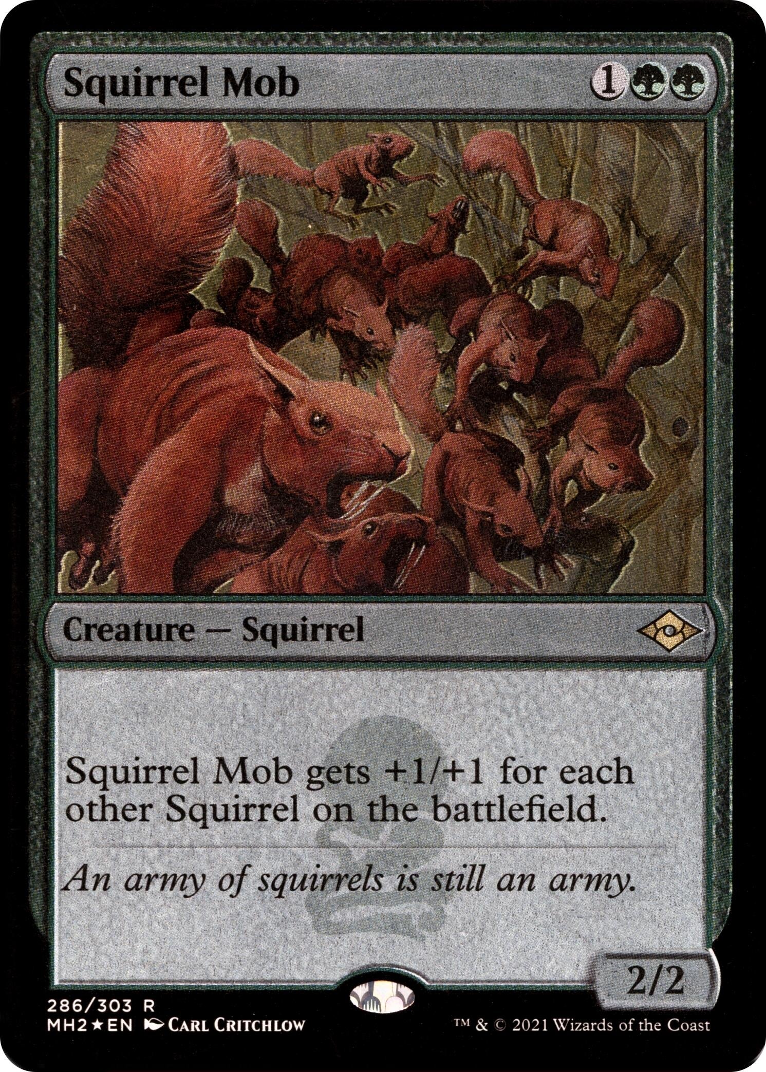 Image for Squirrel Mob (Foil Etched) (Modern Horizons 2) (286) - Magic: The Gathering