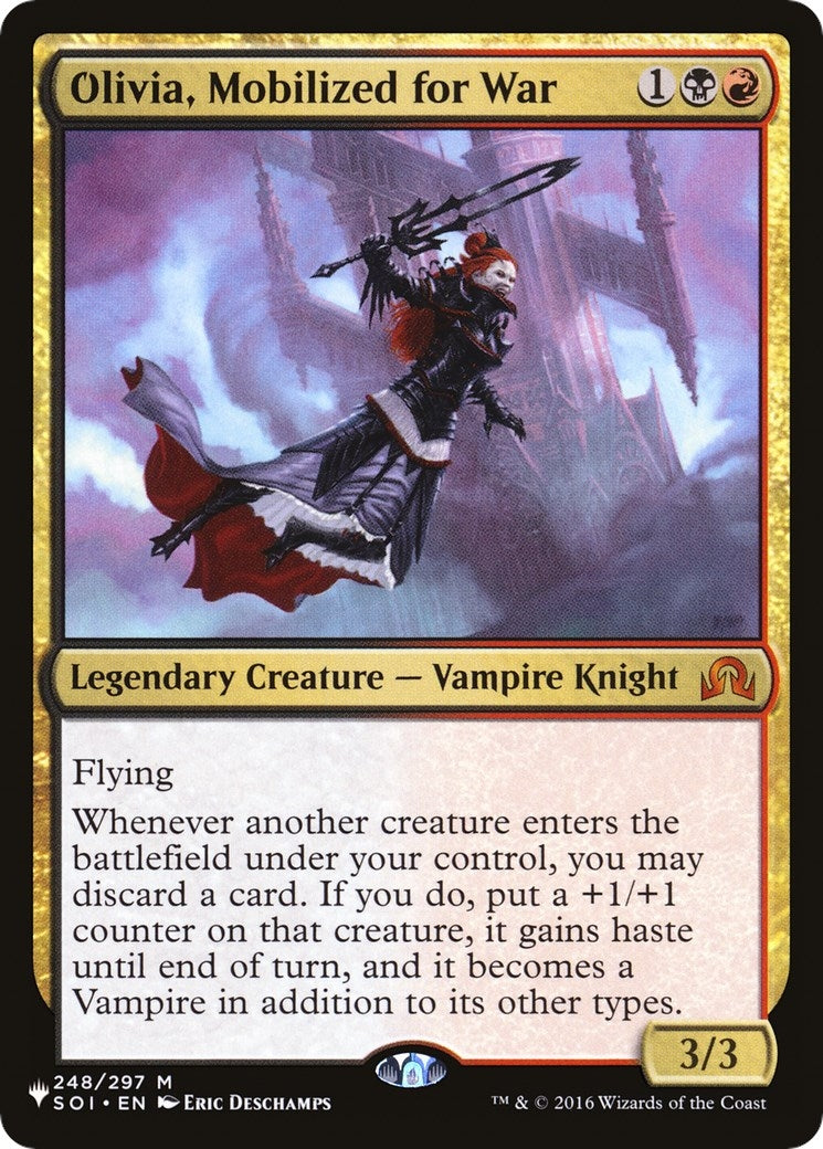 Image for Olivia, Mobilized for War (The List Reprints) (248/297) - Magic: The Gathering