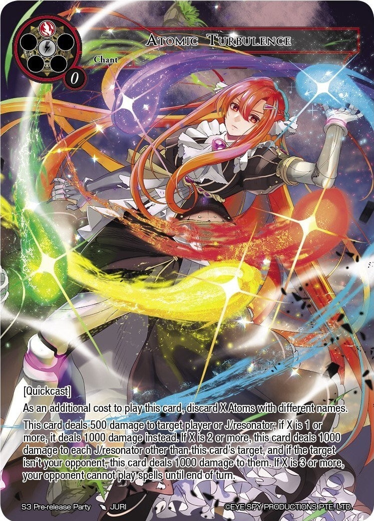 Image for Atomic Turbulence (Promo Cards) (S3 Pre-release Party) - Force of Will
