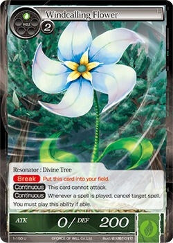 Image for Windcalling Flower (The Dawn of Valhalla) (1-150) - Force of Will